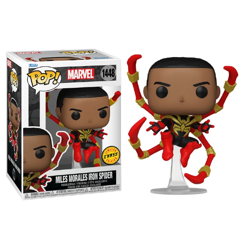 Miles Morales Iron Spider Chase 1448 Marvel Funko Pop - Marvel - #1448 - Funko Pop - #1448 FUNKO POP #1448 - Produto Original