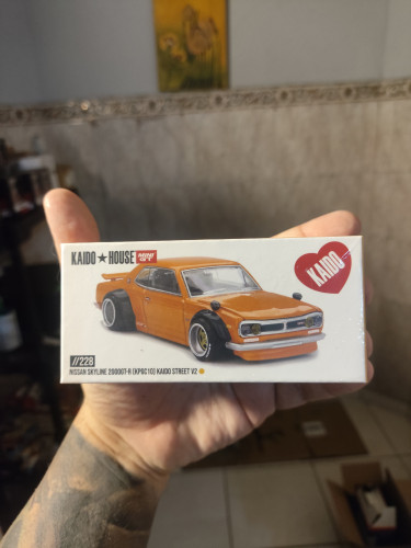 Mini Gt Kaido House Nissan Skyline 2000GT-R Street V2 Yellow Japao # - Produto Original