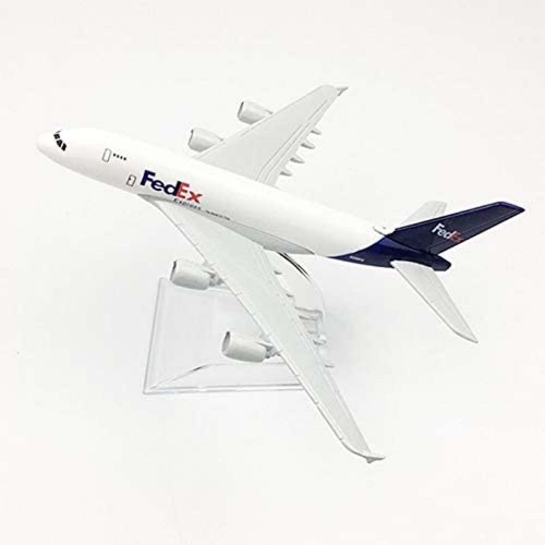 Action Figures Miniatura Aviao Airbus A380 Fedex Aeronave Comercial Airplane - Geek - #