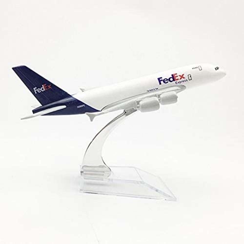 Action Figures Miniatura Aviao Airbus A380 Fedex Aeronave Comercial Airplane - Geek - #