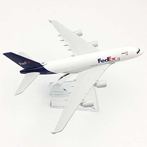 Action Figures Miniatura Aviao Airbus A380 Fedex Aeronave Comercial Airplane - Geek - #
