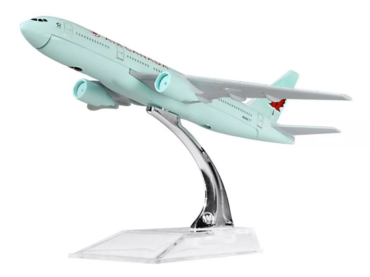 Action Figures Miniatura Aviao Boeing 777 Air Canada Aeronave Comercial Airplane - Geek - #