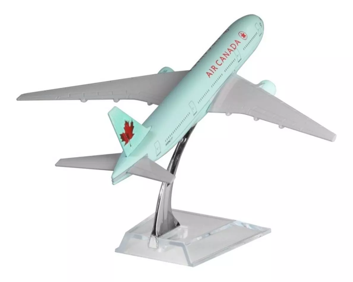 Action Figures Miniatura Aviao Boeing 777 Air Canada Aeronave Comercial Airplane - Geek - #