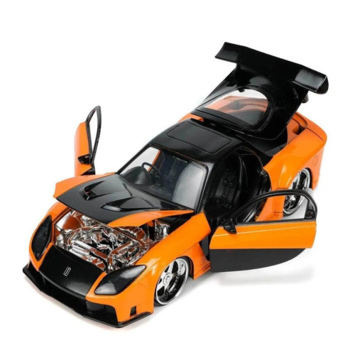 Action Figures Miniatura Mazda Rx-7 Com Han Velozes E Furiosos 1:24 Jada Toys - Velozes E Furiosos - #
