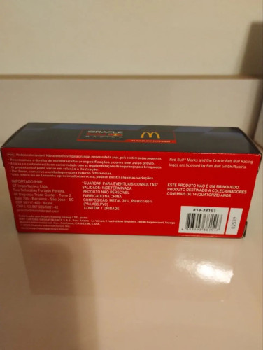  Formula 1 Max Verstappen McDonalds # - Produto Original