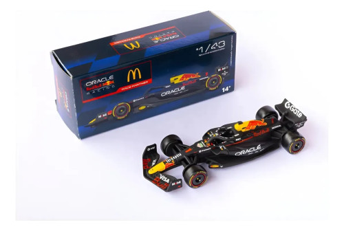 Miniatura Mcdonald's F1 1:43 Red Bull 2025 Max Verstappen Preto Original Mc Donalds Formula 1 Max Verstappen McDonalds # - Produto Original