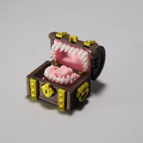 Miniatura Mímico Baú do Tesouro Dungeons & Dragons Impressão 3D Dungeons & Dragons # - Produto Original