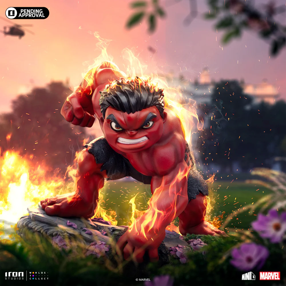 Action Figures Minico Red Hulk-Captain America Brave New World-