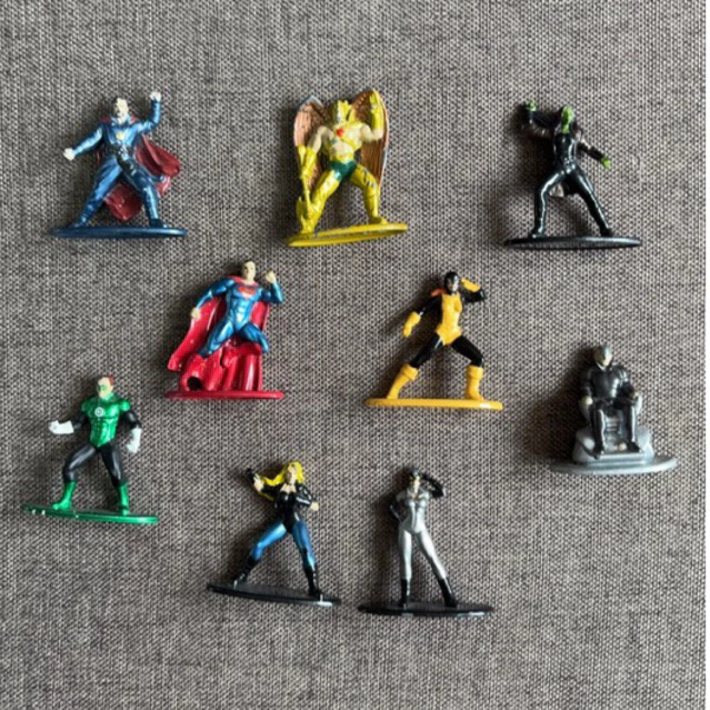 Minifiguras metálicas - Liga da Justiça - Vingadores - X-Men - Marvel - DC-Jada Toys-