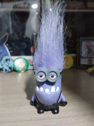 Action Figures Minions Roxo, Minions do Mal, McDonald's 2013-Meu Malvado Favorito-