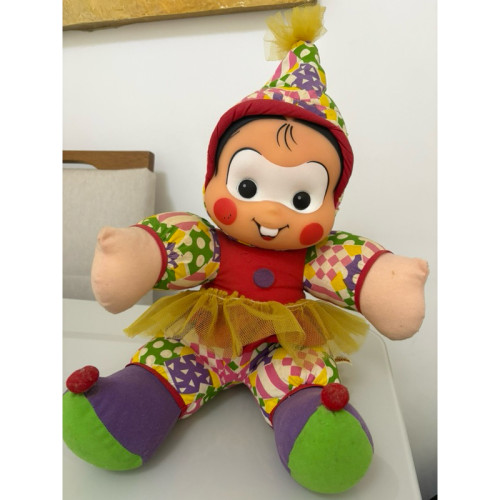 MÔNICA PALHACINHA MULTIBRINK ANTIGA CORPO PANO CABEÇA VINIL Turma Da Mônica # - Produto Original
