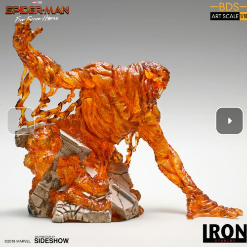 Action Figures Molten Man Spider-Man Far From Home Exclusivo Iron Studios - Marvel Studios - #