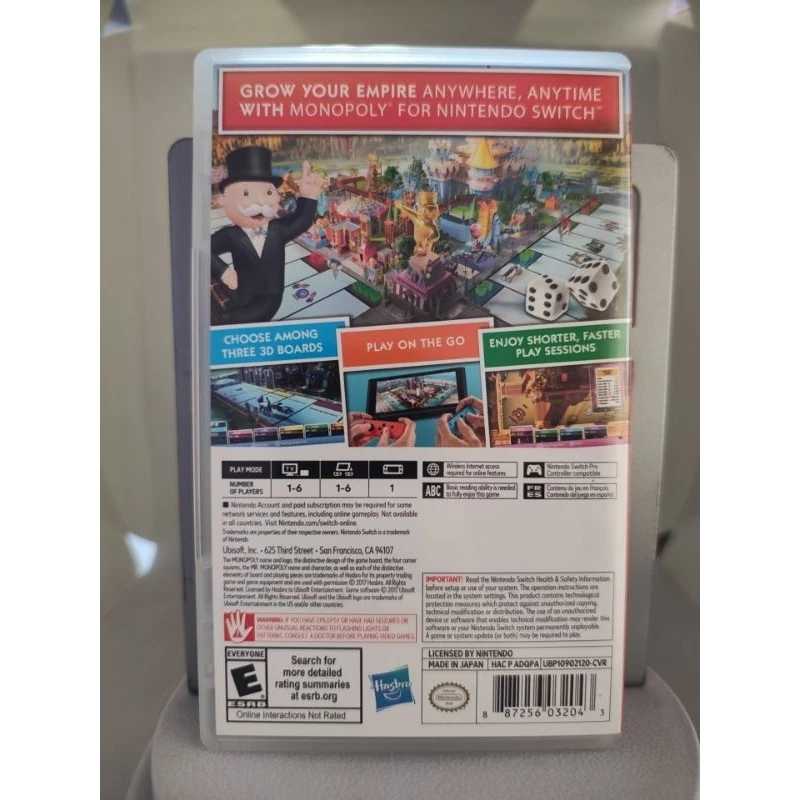Monopoly Switch Usado Mídia Física Americano - Jogos - Nintendo Switch - #