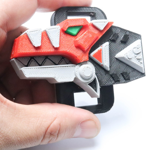 Morfador Dino Thunder - Impressao 3d - Tiranossauro Vermelho Colorido Power Rangers # - Produto Original