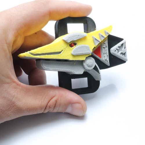 Morfador Dino Thunder - Impressao 3d - Pterodactilo Amarelo Colorido Power Rangers # - Produto Original