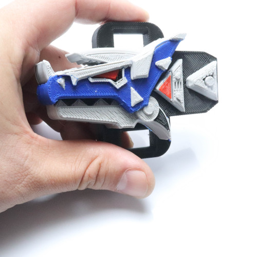 Morfador Dino Thunder - Impressao 3d - Triceratops Azul Colorido Power Rangers # - Produto Original