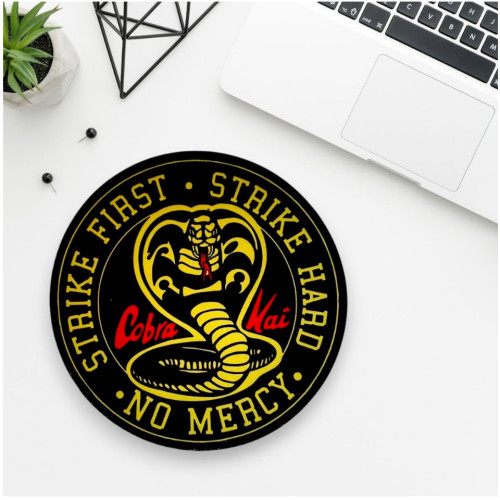 Almofadas Mouse Pad Redondo Cobra Kai-Cobra Kai-
