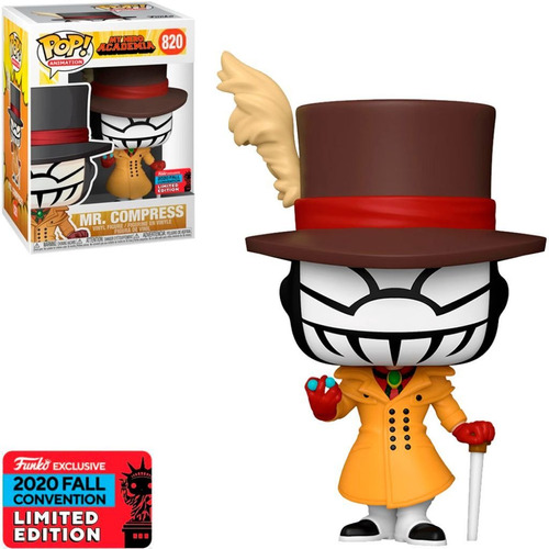 Funko Pop Mr. Compress 820 My Hero Academia Fall Convention Edição Limitada Exclusivo - My Hero Academy - #820 - Funko Pop - #820 FUNKO POP #820 - Produto Original