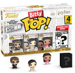 Funko Pop - Bitty Harry Potter  - 4 Pack Harry Potter/cho/parvati/mystery - Harry Potter - #1 FUNKO POP #1 - Produto Original