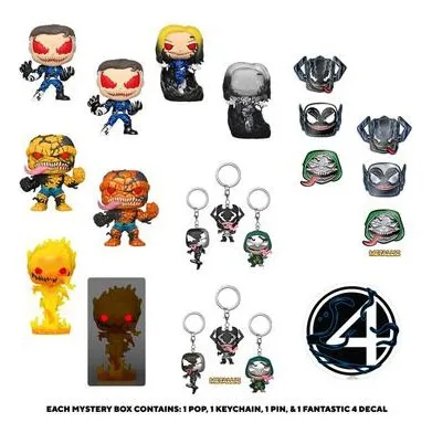 Funko Pop Mystery Box- Venomized Fantastic Four - Marvel - #1