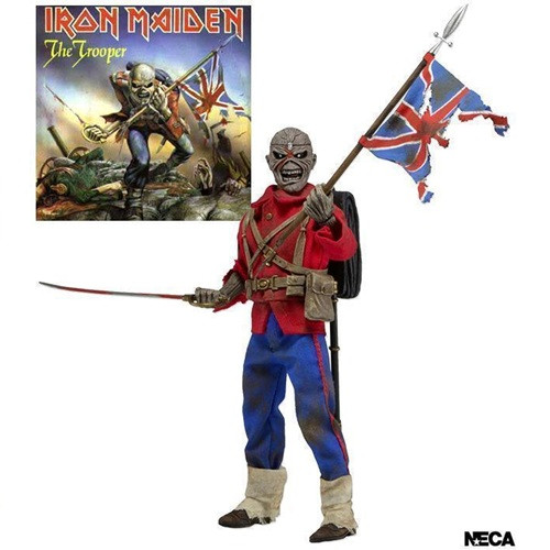 NECA Iron Maiden Eddie (The Trooper) 8" Clothed Action Figure-Iron Maiden-