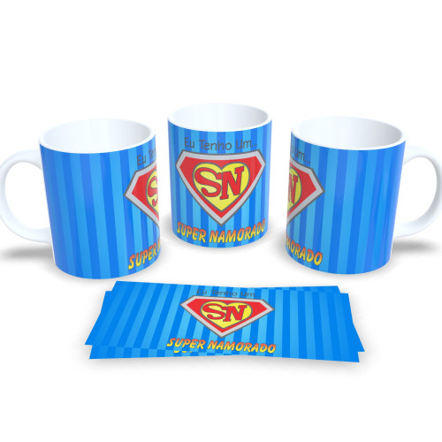 Caneca de Porcelana com Estampa Corações Presente Namorado/Namorada Amor # - Produto Original