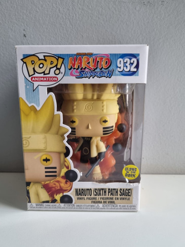 Funko Pop Naruto (sixth Path Sage) -  Glows In The Dark - Caixa Com Avaria Naruto Shippuden #932 - Produto Original