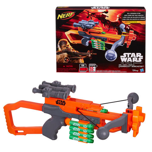 Action Figures Nerf Star Wars Chewbacca Bowcaster – Lançador de Dardos Espetacular - Star Wars - #