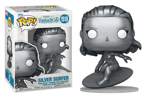 Funko Pop - Marvel: The Fantastic 4/O Quarteto Fantastico - Silver Surfer 1518-Marvel Avengers-1518