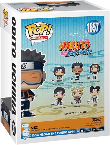 Funko Pop Obito Uchiha - Naruto Shippuden - #1657