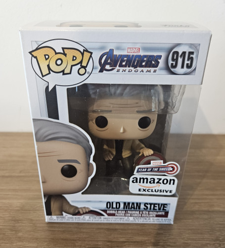 Funko Pop Old Man Steve Amazon Exclusive Marvel Year of the Shield Marvel Avengers #915 - Produto Original