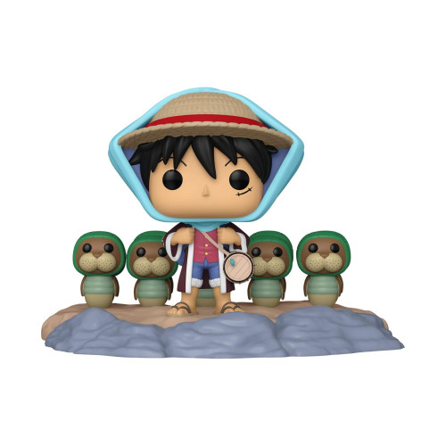 Funko Pop One piece Moment - Monkey D. Luffy Trains Kung Fu Dugong - Luffy treinando tartarugas - One Piece - #1637