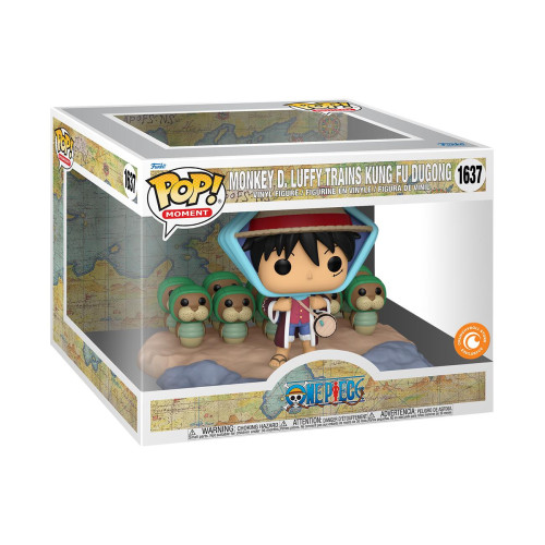 Funko Pop One piece Moment - Monkey D. Luffy Trains Kung Fu Dugong - Luffy treinando tartarugas-One Piece-1637