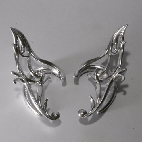 Orelhas de Elfo Ear Cuff Élfico Prata Mágico 3D Par Senhor Dos Anéis # - Produto Original