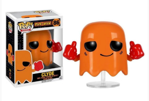 Original - Funko Games Pac Man Clyde #86 Funko POP! #0 - Produto Original
