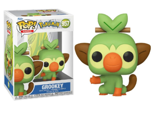 Original - Funko Pop Pokemon Grookey #957 Funko POP! #0 - Produto Original