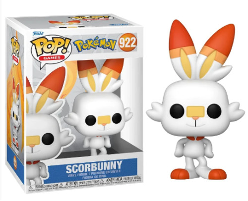 Original - Funko Pop Pokemon Scorbunny #922 Funko POP! #0 - Produto Original