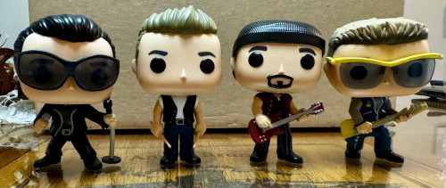 U2 Zoo TV Set - Adam, Bono, The Edge, Larry POP ROCKS U2 ZOO TV #4 - Produto Original