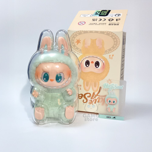 Chaveiro POPMART Labubu original Have a Seat series - QUQU-Labubu have a seat-