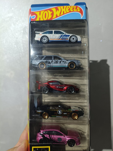 Action Figures Hot Wheels - Pack 5 Carros - Hot Wheels Nightburnerz-HOTWHEELS-