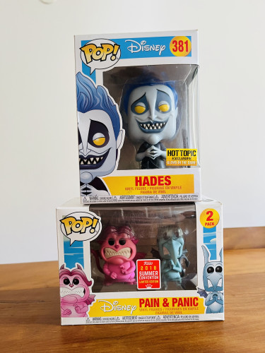 Pain And Panic 2 Pack Exclusivo +  Hades Hot Topic #381 Disney Hercules #1 - Produto Original
