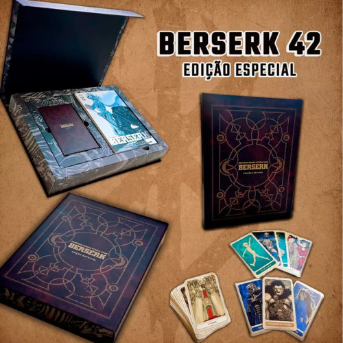 Box Mangá Berserk Edição De Luxo Especial Tarot Volume 42 - Panini - Lacrado-Berserk-42