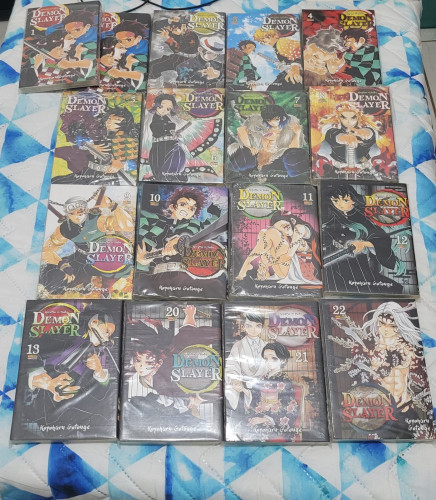 Mangá Demon Slayer – Kimetsu No Yaiba - Volumes 1 A 13, 20, 21, 22-Demon Slayer:Kimetsu No Yaiba-1 a 22