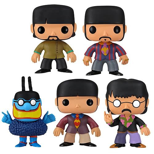 Paul, Ringo, George, John Lennon & Blue Maine (5pcs Sem Caixa) The Beatles Yellow Submarine #31 - Produto Original