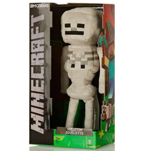 Almofadas Pelúcia Minecraft Skeleton Esqueleto Jinx Mojang-MineCraft-