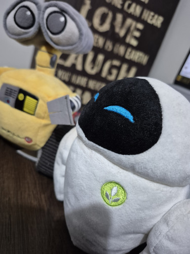 Almofadas Pelúcias Wall-e e Eva disney store - Wall-E - #