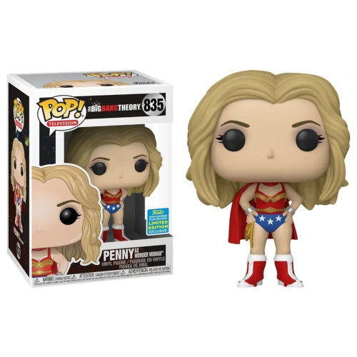 Funko Pop Penny As Wonder Woman Summer Convention Exclusive * Caixa Danificada * The Big Bang Theory #835 - Produto Original