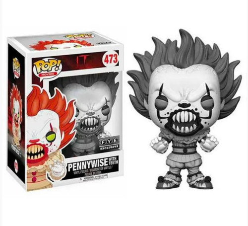 Funko Pop Pennywise (Black & White Fye)-IT Pennywise-473