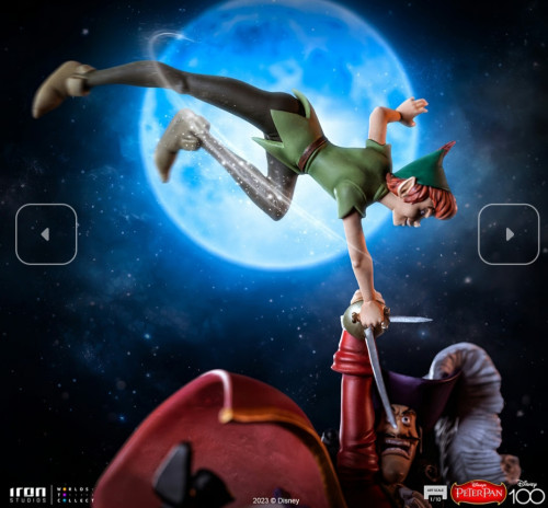 Peter Pan VS Hook Capitão Gancho Iron Studios Disney Disney Peter Pan # - Produto Original