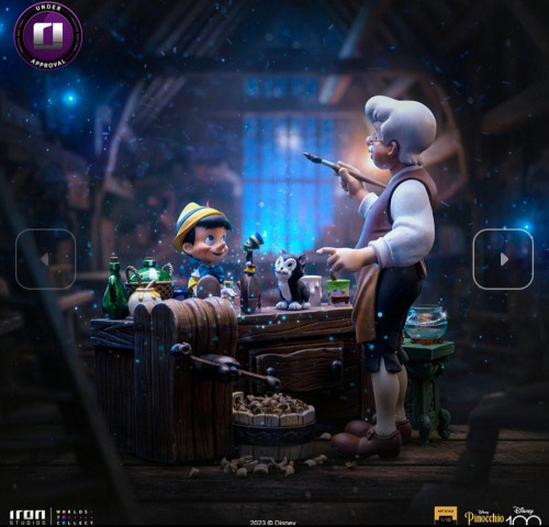 Action Figures Pinóquio Deluxe Iron Studios Disney 100 anos-Pinocchio-